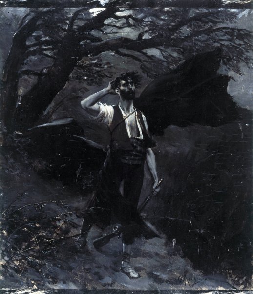 Main Product Photo of Gastibelza  Painting by Georges Antoine Rochegrosse
