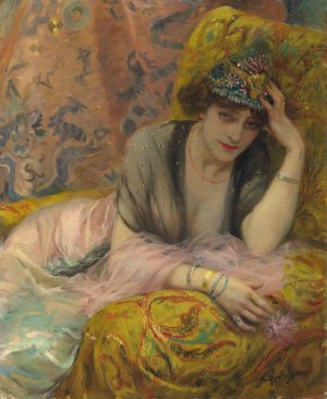 La danseuse by Georges Antoine Rochegrosse Oil Painting