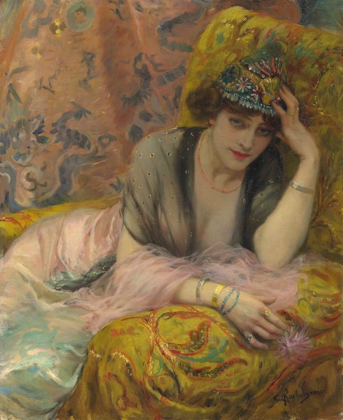 Main Product Photo of La danseuse Painting by Georges Antoine Rochegrosse