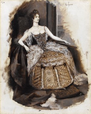 La Duchesse Josiane by Georges Antoine Rochegrosse Oil Painting
