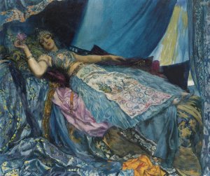 La Princesse Bleue by Georges Antoine Rochegrosse Oil Painting