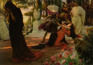 The Death of Messalina by Georges Antoine Rochegrosse Oil Painting