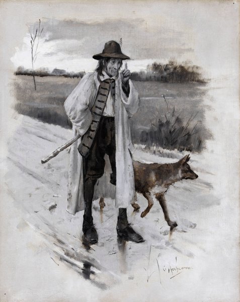 Main Product Photo of Ursus et Homo  Painting by Georges Antoine Rochegrosse