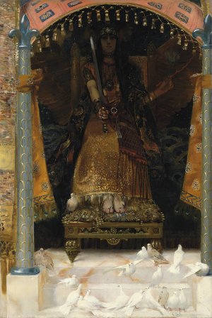 War And Peace by Georges Antoine Rochegrosse Oil Painting