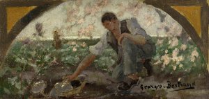 Le chou by Georges Bertrand Oil Painting