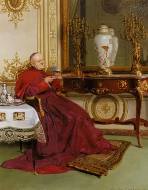 Le Gouter Oil painting by Georges Croegaert