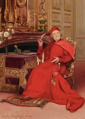 Le Mot Juste by Georges Croegaert Oil Painting