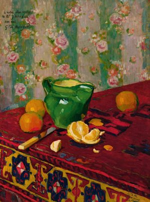 Nature Morte Aux Oranges Oil painting by Georges Daniel De Monfreid