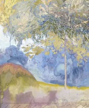 Boomrijk landschap by Georges De Feure Oil Painting