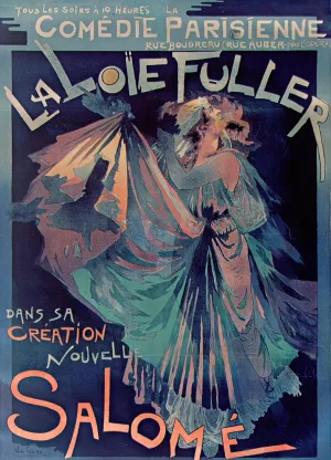 Comedie Parisienne, La Loie Fuller Dans Sa Creation Nouvelle, Salome by Georges De Feure Oil Painting
