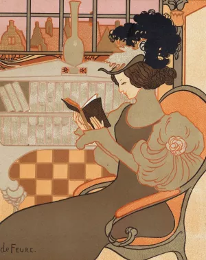 Nieuwjaarswens van Octave Uzanne voor het jaar 1897 by Georges De Feure Oil Painting