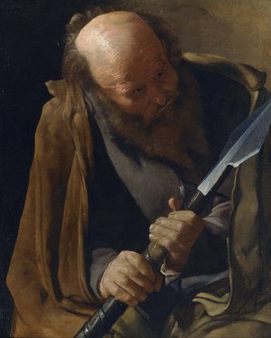 St. Thomas by Georges De La Tour Oil Painting