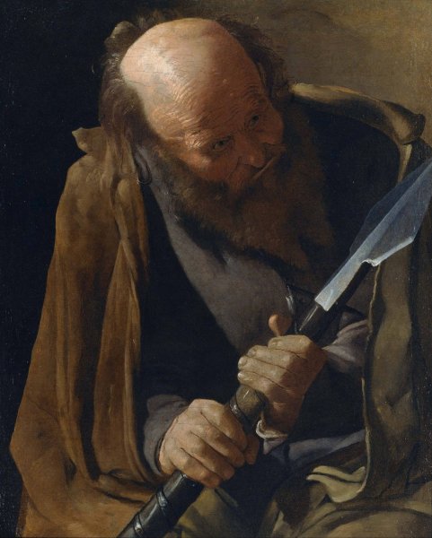 St. Thomas by Georges De La Tour - Hand-Painted Oil Painting Reproduction