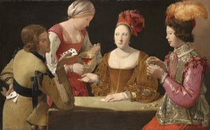 The Cheat with the Ace of Clubs by Georges De La Tour Oil Painting