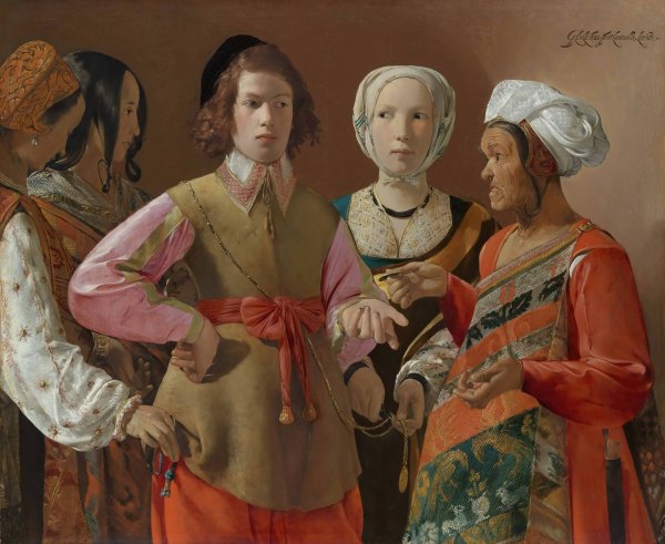 The Fortune-Teller  by Georges De La Tour - Hand-Painted Oil Painting Reproduction