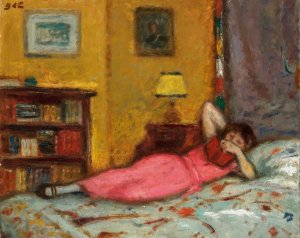 La liseuse by Georges D'Espagnat Oil Painting