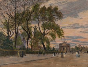 Le Carroussel by Georges-Emile Carette Oil Painting