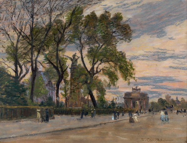 Le Carroussel by Georges-Emile Carette - Hand-Painted Oil Painting Reproduction