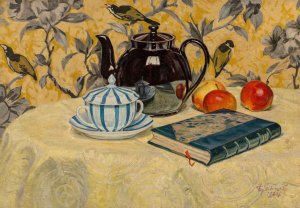 La theiere noire by Georges Emile Lebacq Oil Painting
