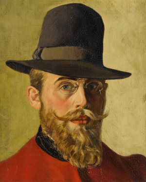 Self-Portrait by Georges Emile Lebacq Oil Painting