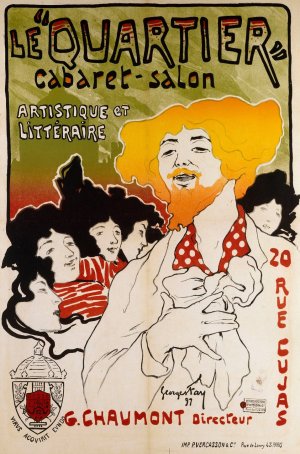 Le ' Quartier'Cabaret-Salon Artistique Et Litteraire by Georges Fay Oil Painting