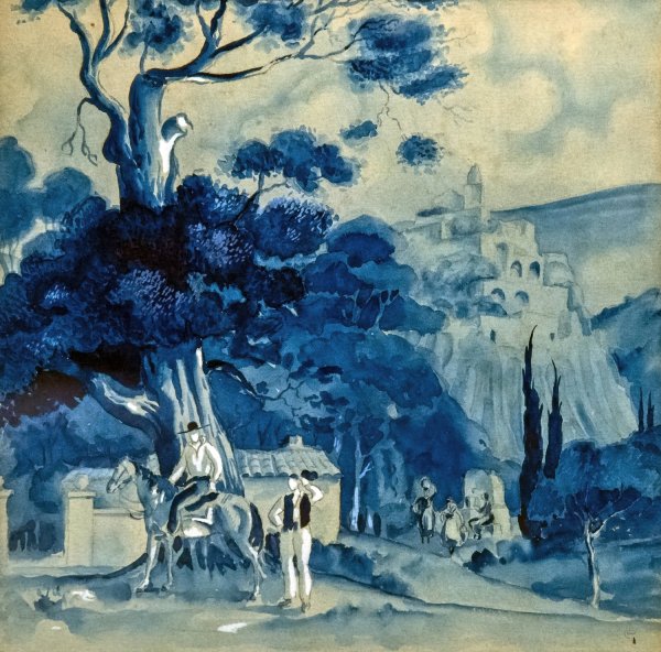 Main Product Photo of Spanish landscape Painting by Georges Gaudion