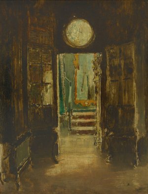 L'Escalier du look-out a Hauteville House by Georges Hugo Oil Painting
