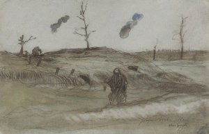 Obus fusants by Georges Hugo Oil Painting