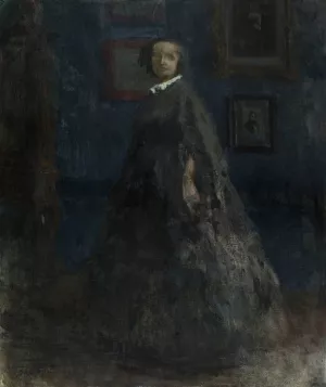 Portrait de Madame Victor Hugo by Georges Hugo Oil Painting
