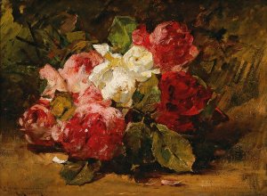 Roses III by Georges Jeannin Oil Painting