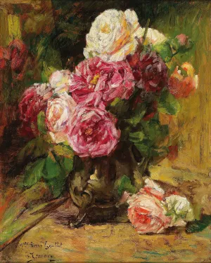 Roses IV by Georges Jeannin Oil Painting