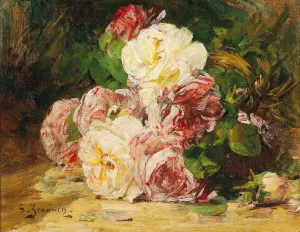 Roses V by Georges Jeannin Oil Painting