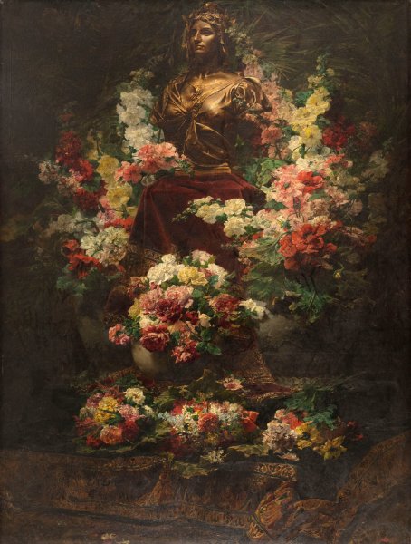 Main Product Photo of Un jour de fete  Painting by Georges Jeannin