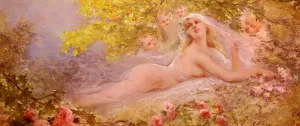 A Bride's Fantasy by Georges Jules Victor Clairin - Oil Painting Reproduction