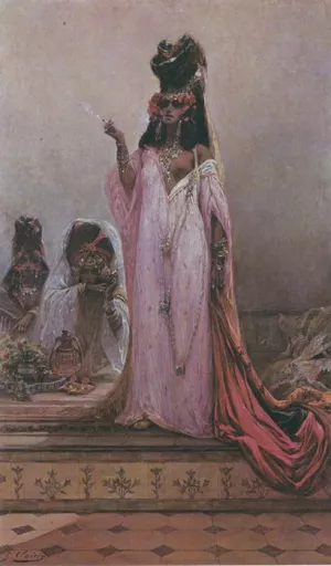 Harem Woman by Georges Jules Victor Clairin - Oil Painting Reproduction