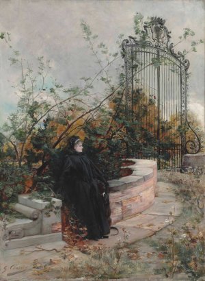 La comtesse de Castiglione by Georges Jules Victor Clairin Oil Painting