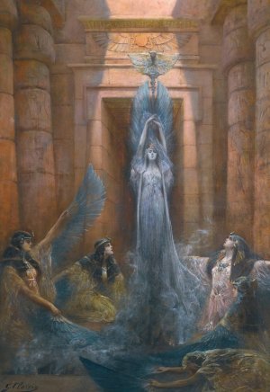La Deesse Neith by Georges Jules Victor Clairin Oil Painting