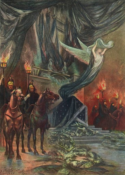 Main Product Photo of La Veillee funebre  Painting by Georges Jules Victor Clairin