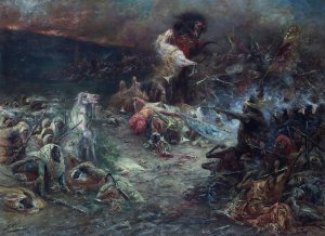 Le Carnage by Georges Jules Victor Clairin Oil Painting