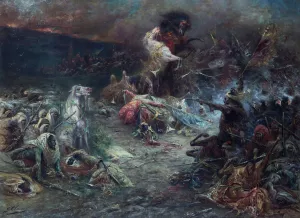 Le Carnage by Georges Jules Victor Clairin Oil Painting