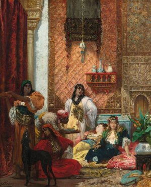 The Sultan's Favorites by Georges Jules Victor Clairin Oil Painting