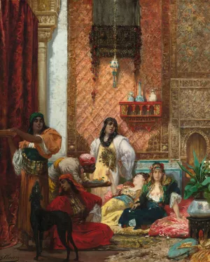 The Sultan's Favorites by Georges Jules Victor Clairin Oil Painting