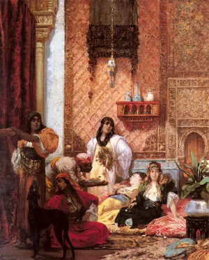 The Sultan's Favorites by Georges Jules Victor Clairin - Oil Painting Reproduction