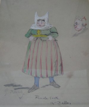 Female Cook by Georges Labadie Pilotell Oil Painting
