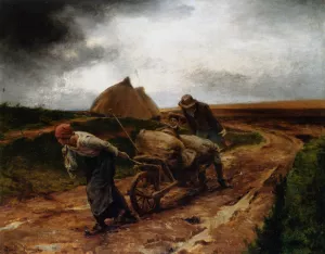 The End of the Day by Georges Laugee - Oil Painting Reproduction