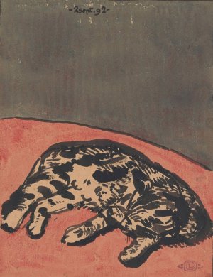 Cat by Georges Lemmen Oil Painting
