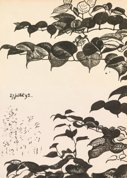 Main Product Photo of Etude De Feuillages Stylise  Painting by Georges Lemmen