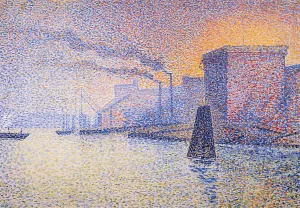 Factories on the Thames by Georges Lemmen Oil Painting