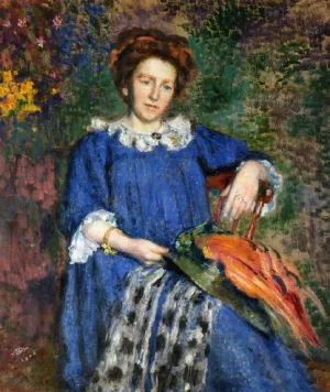 Madame Lemmen by Georges Lemmen - Oil Painting Reproduction
