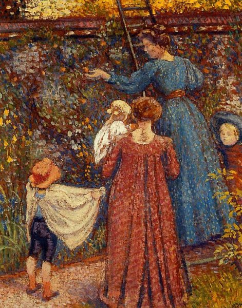 Main Product Photo of Picking Fruit No.2 Painting by Georges Lemmen
